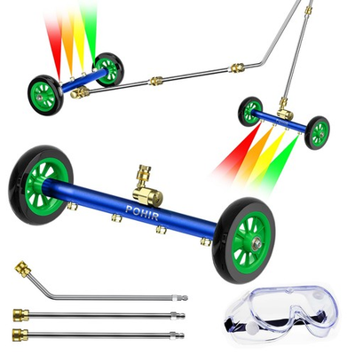 #ad POHIR Undercarriage Pressure Washer Attachment Pro 16 inch attachment Blue $51.46