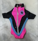 Vintage *Barbie* Clothes: Black & Pink Wetsuit, Swimwear, "Oceans Friends" 1996