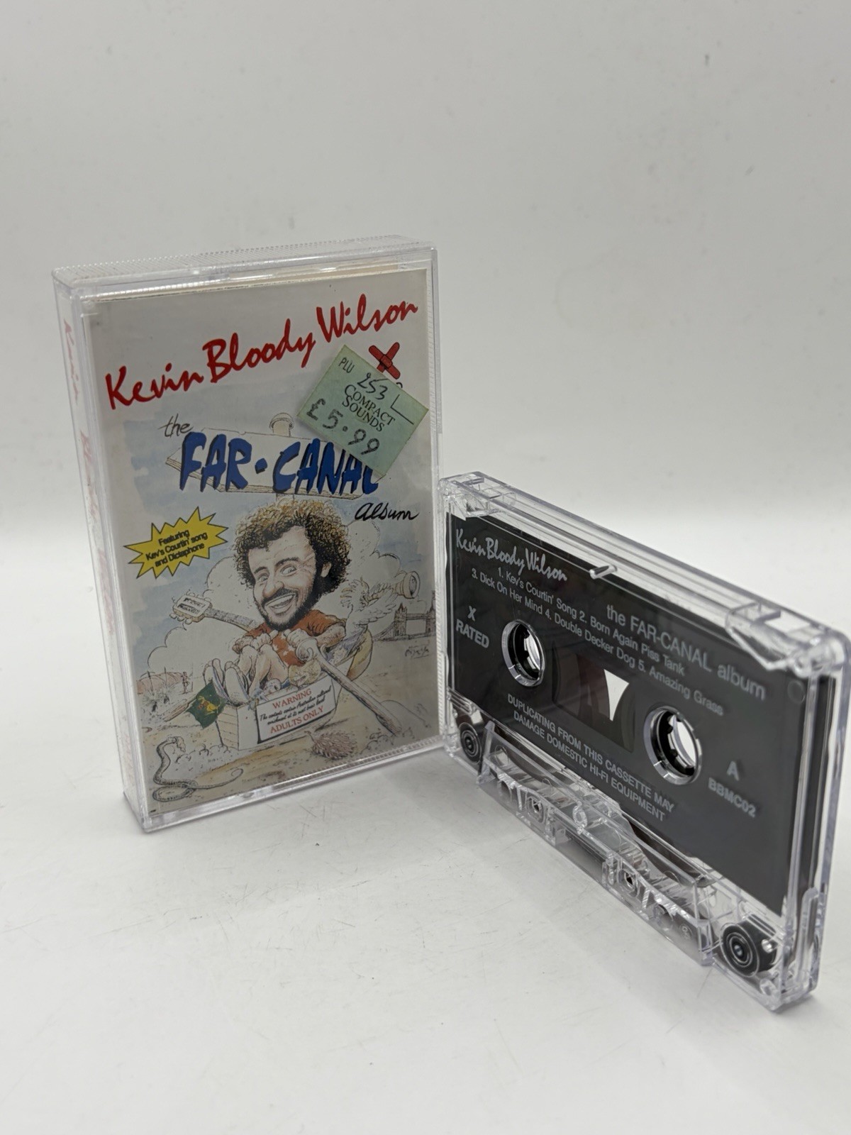 Kevin Bloody Wilson Far Canal Cassette Tape Album (X Rated) Very Rare