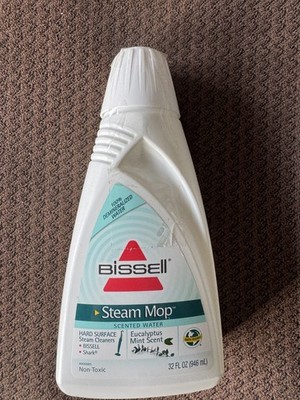 BISSELL Steam Mop Scented Water Eucalyptus Mint 32oz 100% Demineralized