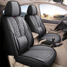 Pu Leather Full Set 5-seats Car Seat Covers Cushion Front Rear Universal Usa Pu Leather Full Set 5-seats Car Seat Covers Cushion Front Rear Universal Usa