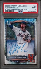2025 Bowman Chrome Mega - Nolan McLean Auto Rookie PSA 9 #BMA-NM Mets RC