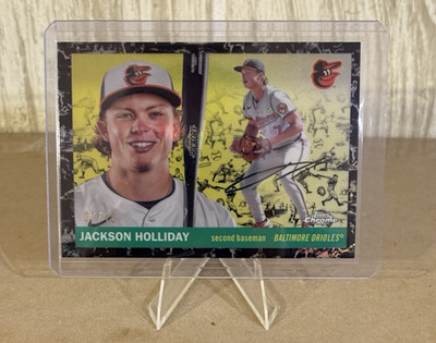 Jackson Holliday Black Toile /10 2025 Topps Chrome Platinum #67 Jersey No. Match
