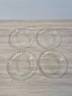 4 Vintage PYREX 206 Mini Pie Tart Plate 6" Clear Glass Scalloped Fluted Rim