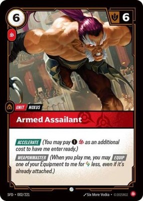 ~ Armed Assailant ~ Foil ~ Riftbound: Spiritforged