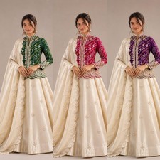 LEHENGA CHOLI PARTY WEAR LEHNGA DESIGNER INDIAN WEDDING READYMADE EID