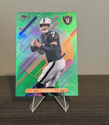 Topps Finest 2025 Geno Smith #238 Las Vegas Raiders Parallel #/25 NFL