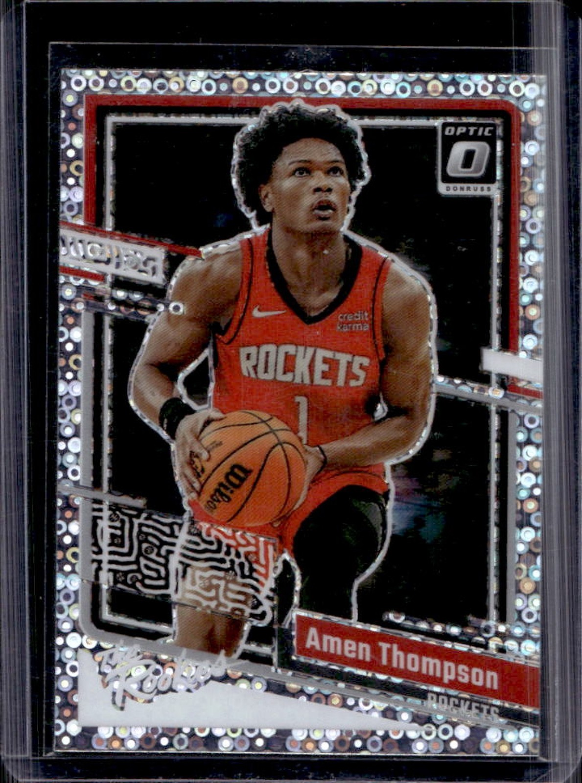 2023-24 Panini Donruss Optic Amen Thompson The Rookies Holo Fast Break RC #2