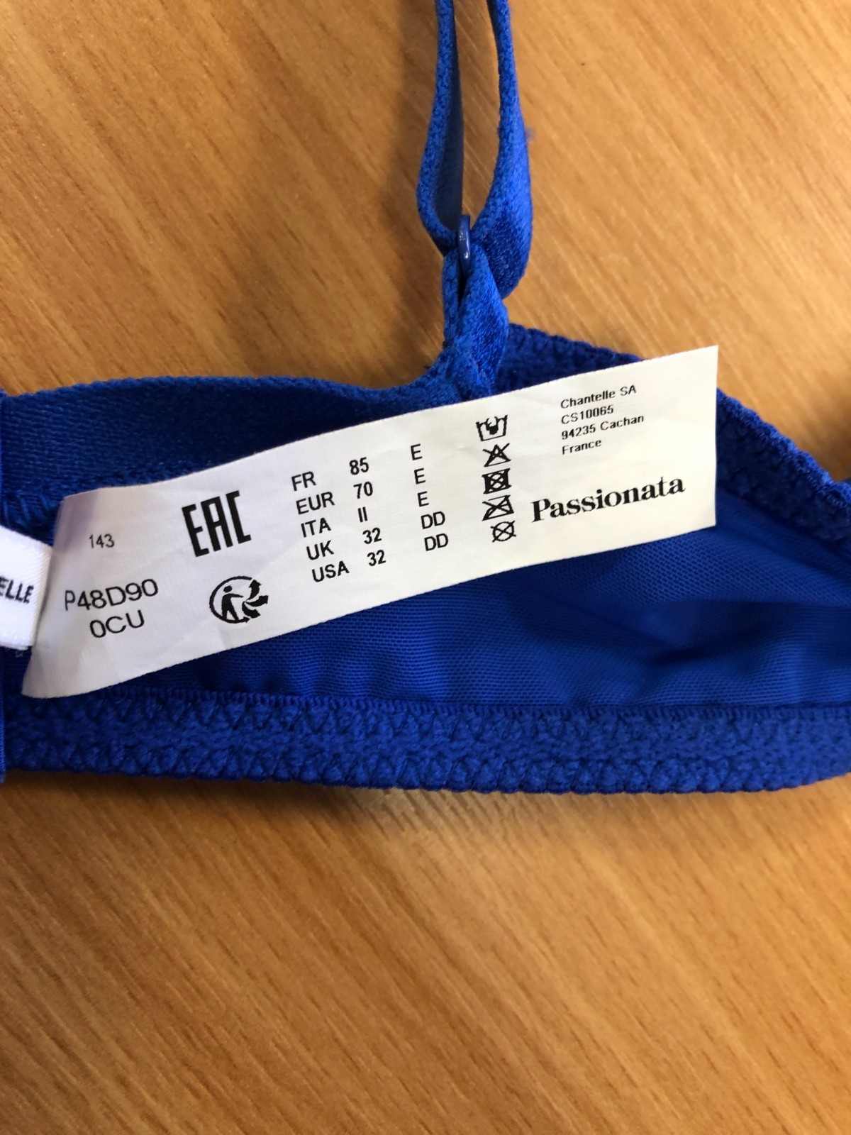 Bra Passionata 32DD Blue Patterned Underwired  BNWT image 9