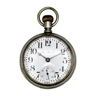 ANTIQUE ILLINOIS GRADE 89 MODEL 6 OPEN FACE POCKETWATCH 21J EXHIBTION BACK c1908