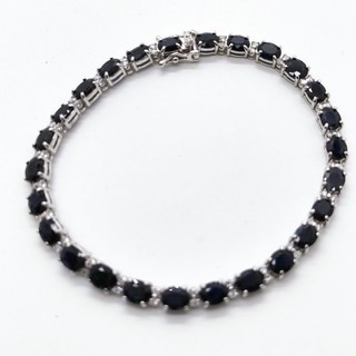 Jewelry Bracelet Sapphire 11.51ct White Gold 4499689