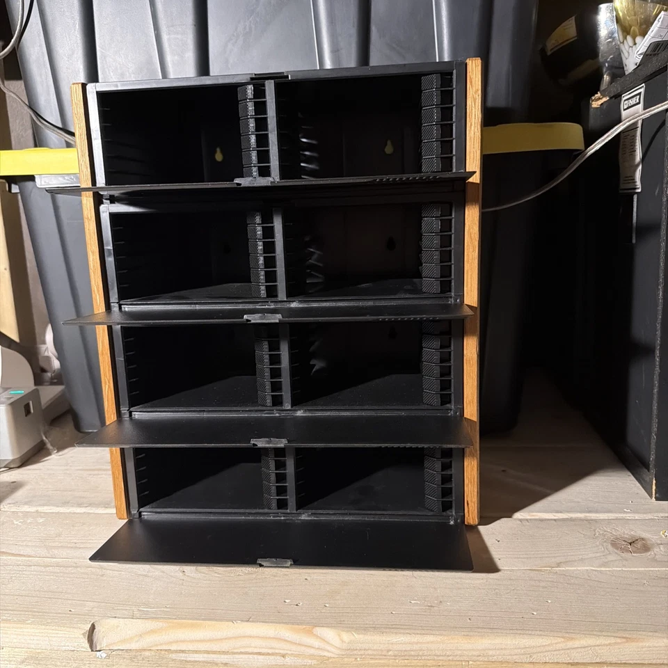 Laserline 48 CD Compact Disc Storage Case Holder Lock Eject Drop Down Doors - Image 2 of 4