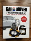 Car And Driver 3-Piece Work Light Set, LED (Batteries Not Included) New Open Box — photo 1