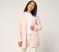 Barefoot Dreams CozyChic Ultra Lite Sunrise Cardigan Sweater Petal XL New