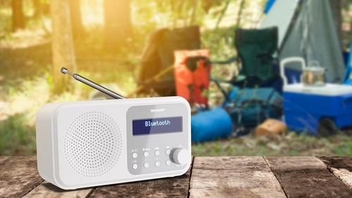 SHARP DR-P420(WH) Tokyo Portable Digital Radio with Bluetooth 5.0 Snowy White - Picture 3 of 8