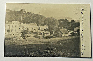 1910 RPPC Ancram NY Paper Mill Birdseye Posted Real Photo PC Jackson Corners