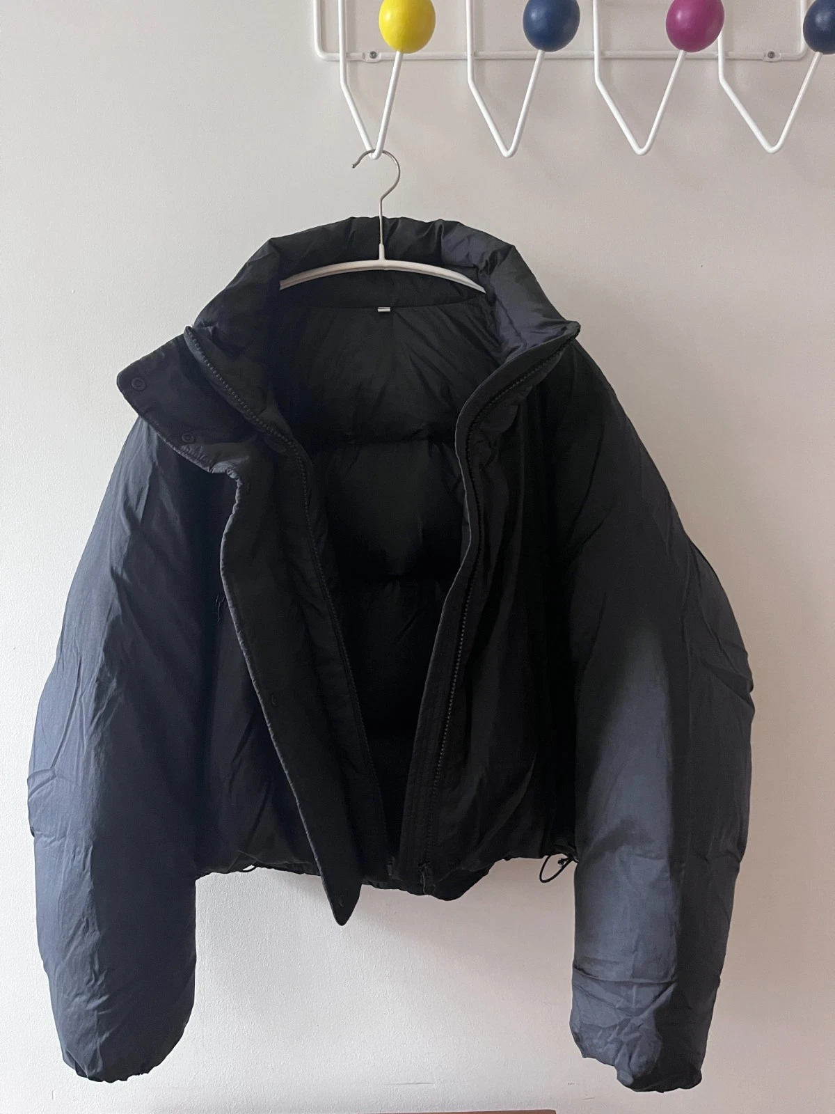 Muji Labo Down Short Jacket, Black, Medium image 3