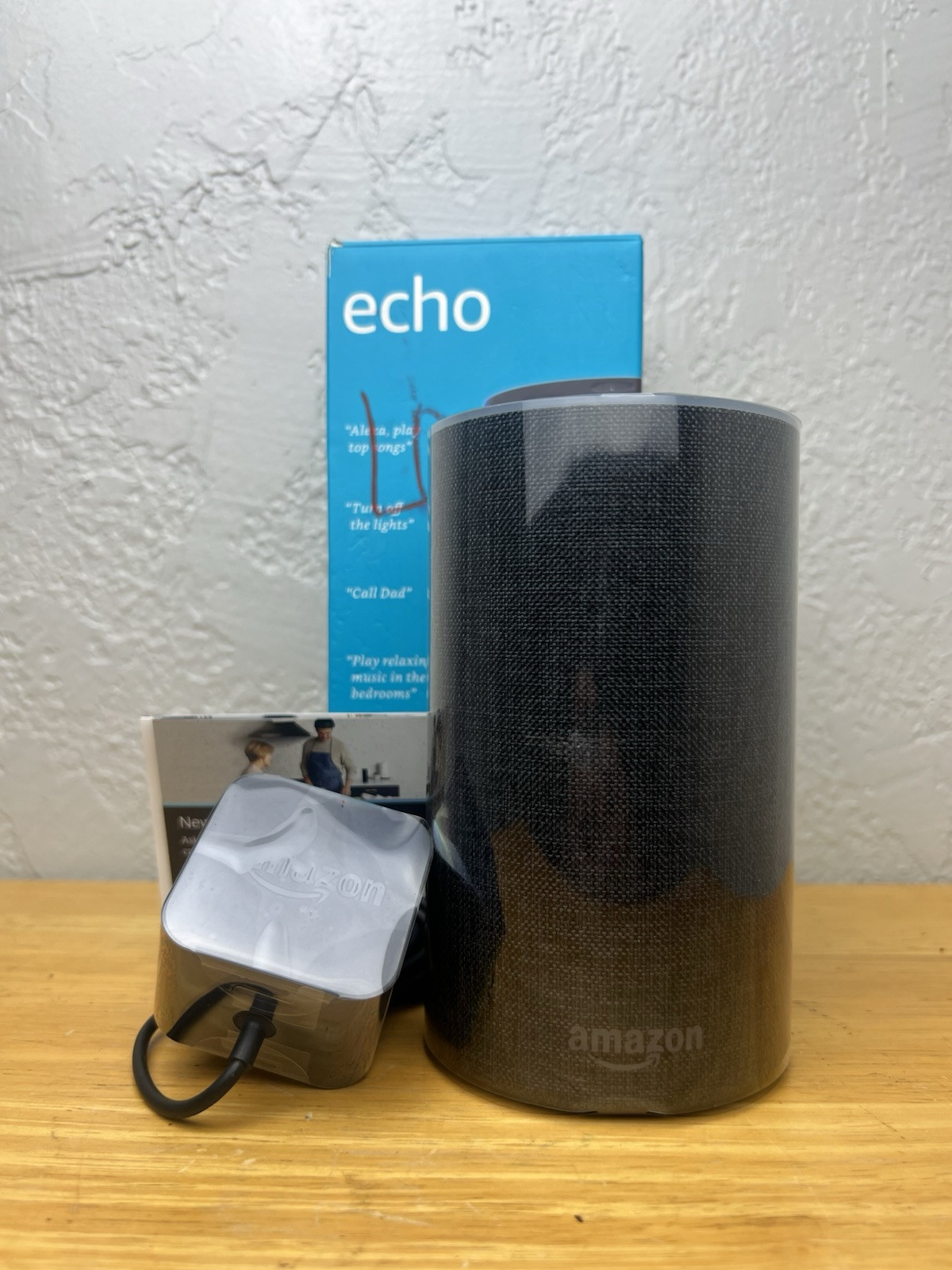 2nd Gen Amazon Echo Smart Speaker with Dolby Alexa in Charcoal Gray Brand New-image