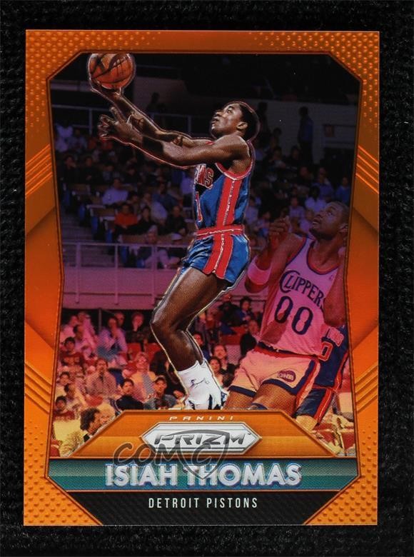 2015-16 Panini Prizm Orange Prizm 38/65 Isiah Thomas #257 HOF