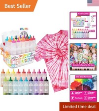All-in-One Tie Dye Party Kit: 36 Projects with 14 Colors and Easy Clean-Up