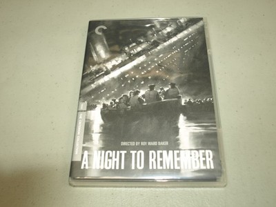 A Night to Remember (Criterion Collection #7) 2 DVD Set -1958 TITANIC w/Booklet