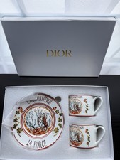 Christian Dior Porcelain Tea set,  Coffee Set “LA FORCE" Tarot, set for 2