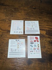 Lot Of 4 Dale Earnhardt Jr 1/64 Scale Water Slide Decal Sheets Budweiser Acdelco