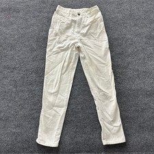Paris Blues Jeans Womens Size 11 White Cotton High Waisted Straight Leg Vintage