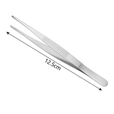 12.5'' Stainless Steel Cooking Tweezers Long BBQ Tongs Precision Kitchen Tool