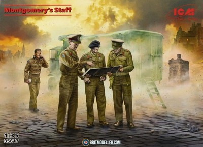 ICM 35617 1/35 Montgomery's Staff (100% new molds)