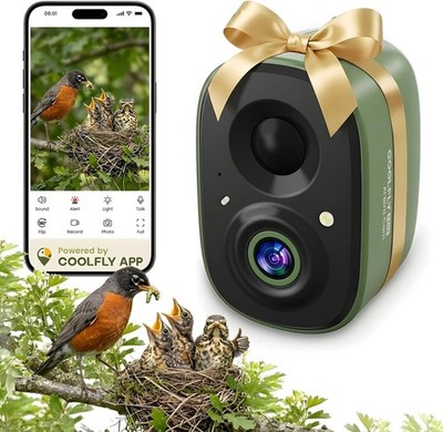 Smart Bird Camera 2.5K UHD Live Feed Wifi for Feeder Bath House Cam Only
