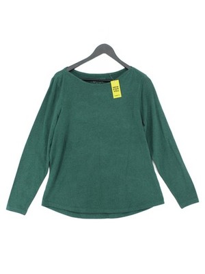 Fat Face Damen T-Shirt UK 16 grün Baumwolle mit Elasthan Basic