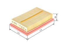 BOSCH Luftfilter F 026 400 438 Filtereinsatz für TOYOTA CITROËN PEUGEOT AYGO C1