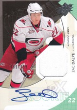 10-11 SPx Zac Dalpe Auto Jersey Rookie /799