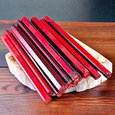 VTG Carpenter Pencils Red Flat Construction Pencils Heavy Duty Contractor Lot 20