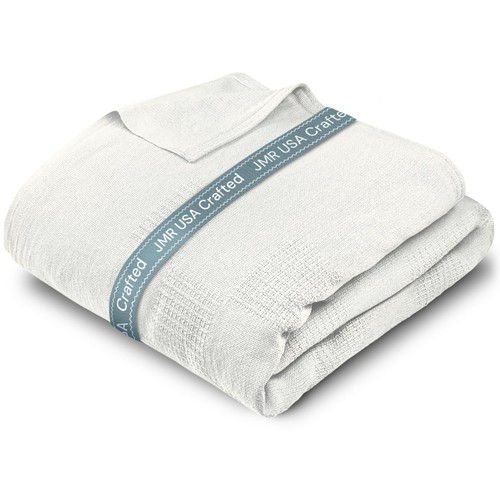JMR 100 Cotton Blanket Lightweight Summer Blanket Queen Size (90x90