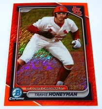 Travis Honeyman  🐦 2024 Chrome Prospects Orange Shimmer Refractors  #BCP46  /25