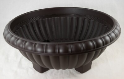 Japanese Plastic Bonsai Training Pot / Home Garden Planter 13''x 13''x 5'' - Brown