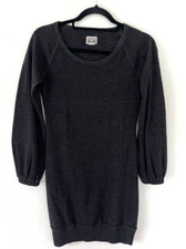 Converse Gray Heathered Long Sleeve Brooklyn Sweatshirt Dress Women's, Size XS
