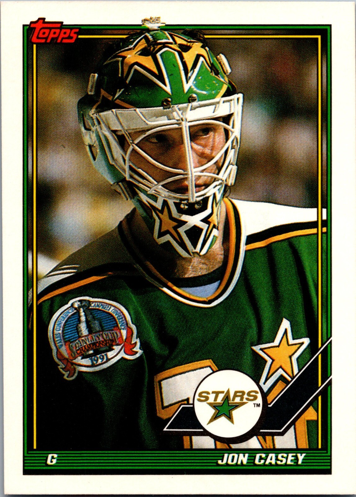 1991-92 Topps - #237 Jon Casey