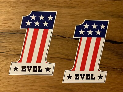 2x Nr One Aufkleber Stunt Oldschool Sticker USA Oldtimer Racing V8 V2 Kult #133