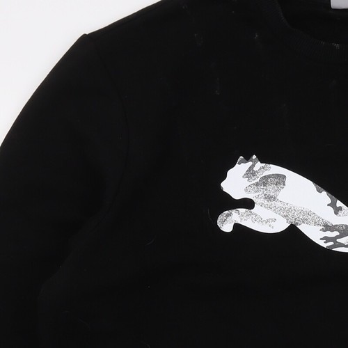Sudadera Pullover Puma XL Negra Para Hombre - Diseño Gráfico Logo - Imagen 7 de 12