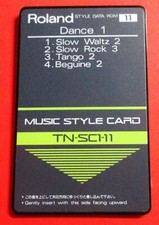 Roland - Music Style Card - TN-SC1-11 - Dance 1