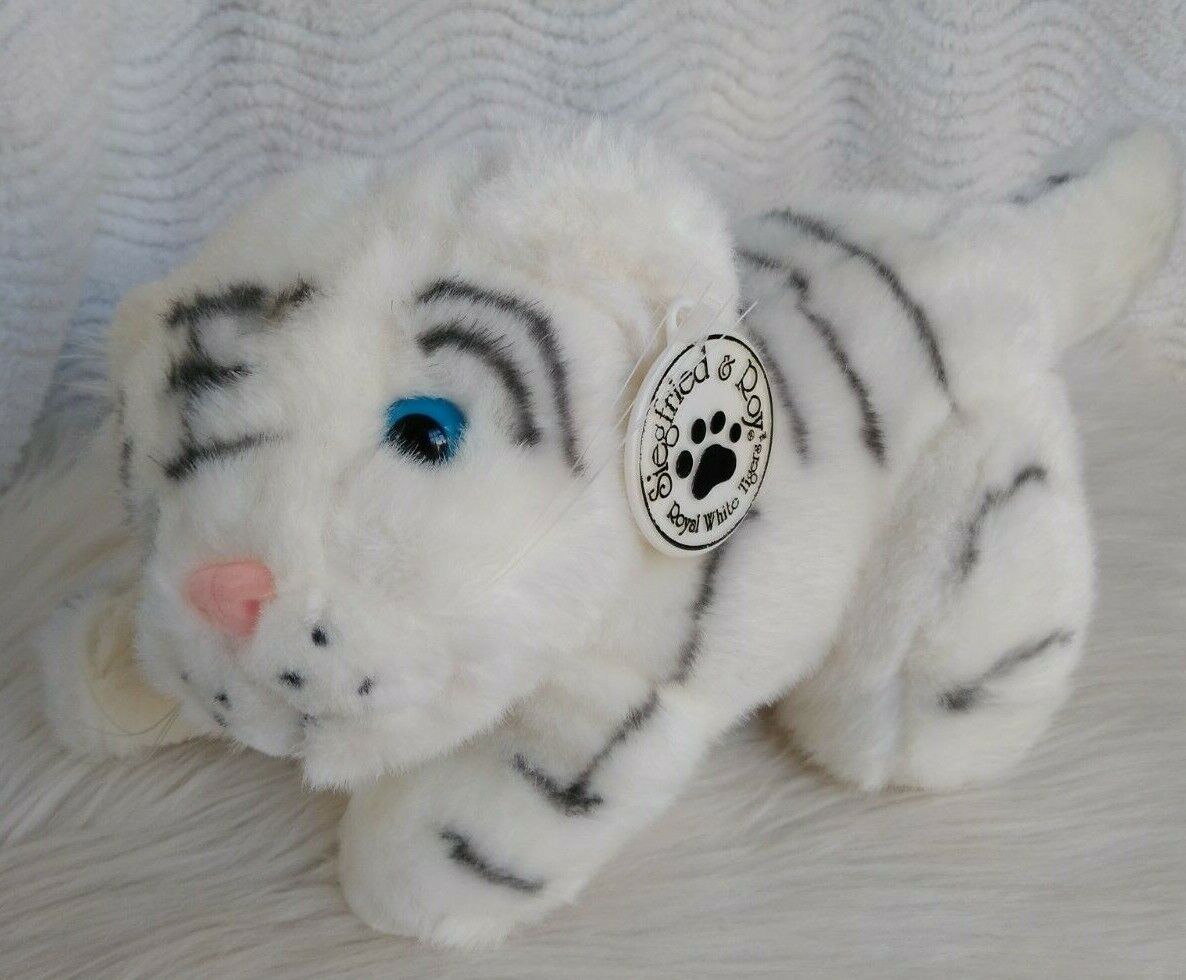 Vintage Siegfried & Roy Royal White Tiger Plush Mirage Las Vegas Souvenir Magic 