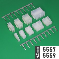 5557/5559 4.2mm Plug+Socket+Crimps 2-24p Connector W2W(Molex Mini-Fit Jr. Style)