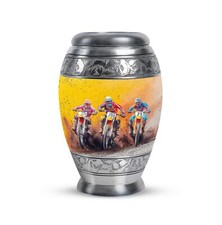 Motorbike Race Keepsake Funeral Urns Adult Cremation Urn For Human Ashes 3 Inch