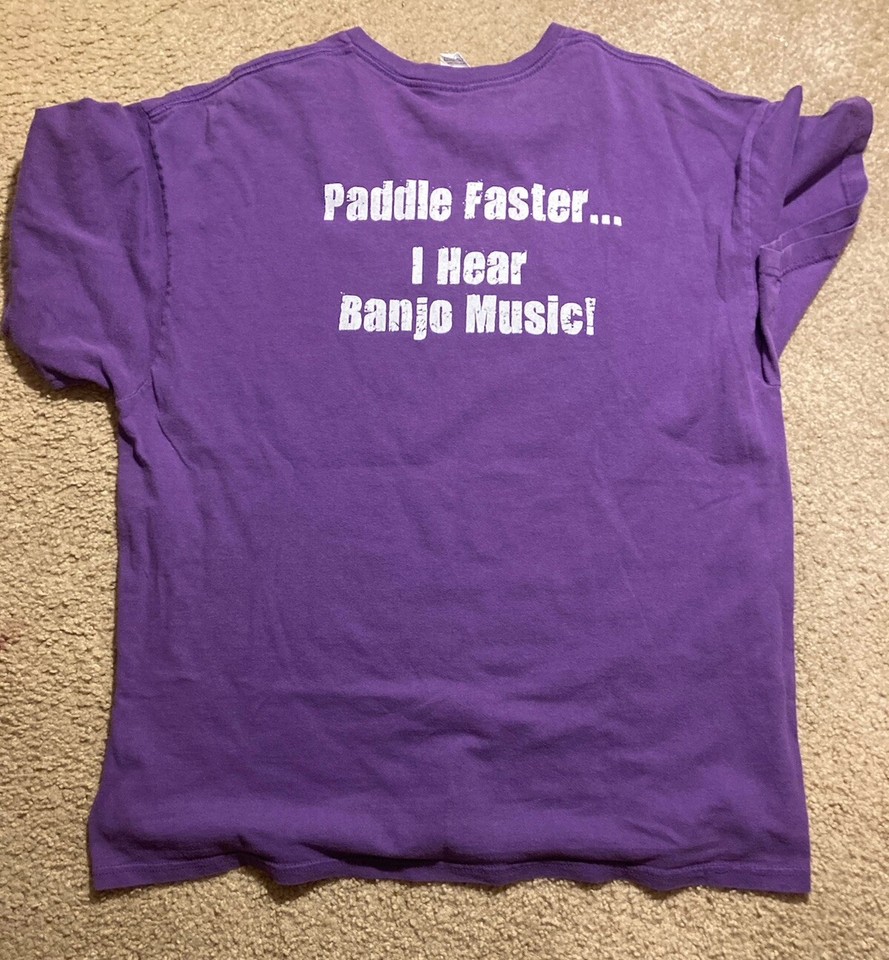 Men’s XL Cowboy Tube Townsend KY TShirt Funny Hurry Up I Hear Banjos