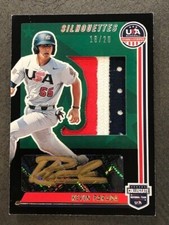 KEVIN PARADA 2021 2022 Stars & Stripes USA Baseball Gold Ink Patch AUTO # 16/20