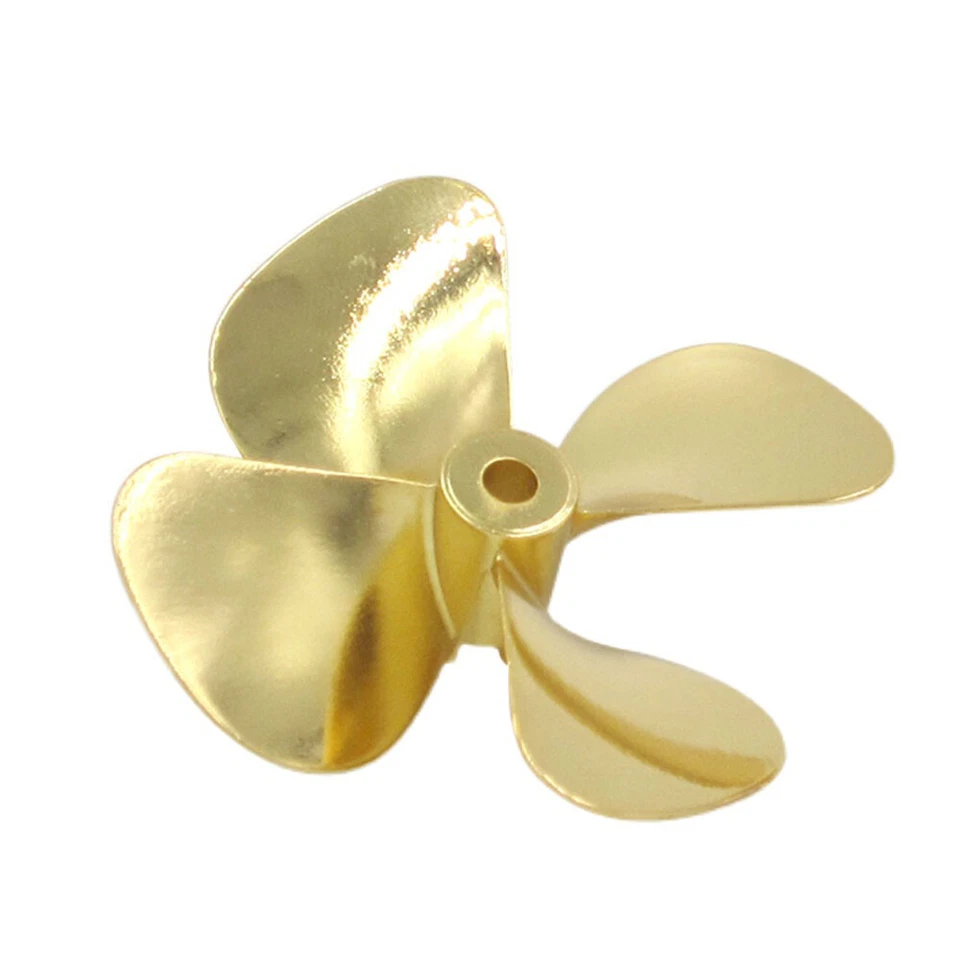 4 Blatt Zinklegierung Metall Propeller Schiffsschraube 55/60mm Für RC Boot Model - Bild 2 von 4