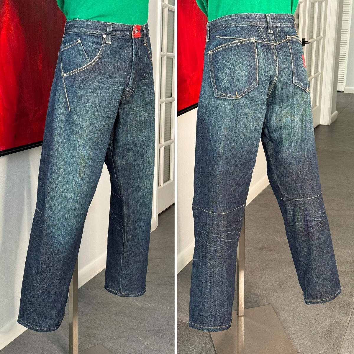MARITHÉ+FRANÇOIS GIRBAUD 1990s blue jeans size IT 52 Made in Italy